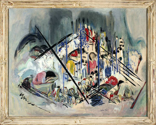 Olive Rush, After War – Frustration, n.d., oil on canvas, 25 x 32 in. Collection of the New Mex…