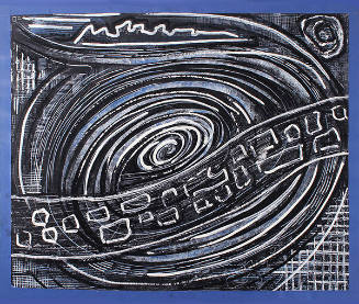 Cady Wells, Blue Whirlpool Study, n.d., watercolor on paper, 16 9/16 × 22 1/2 in. Collection of…
