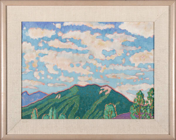 Taos Mountain and New Mexico Sky