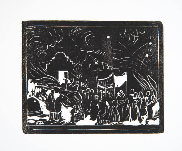 Christmas Eve at Taos Pueblo (from the The HGB Memorial Portfolios)