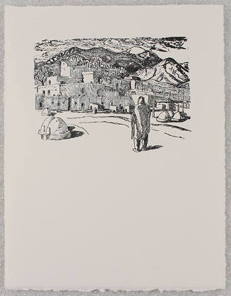 Taos Man Facing North Pueblo (from the The HGB Memorial Portfolios)
