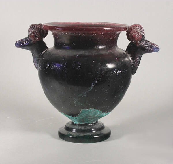 Untitled (Amethyst Urn with Ram Head Handles)