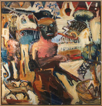 Darren Vigil Gray, Magnetic Ion Storm Figure, 1994, acrylic and mixed media on canvas, 50 x 48 …