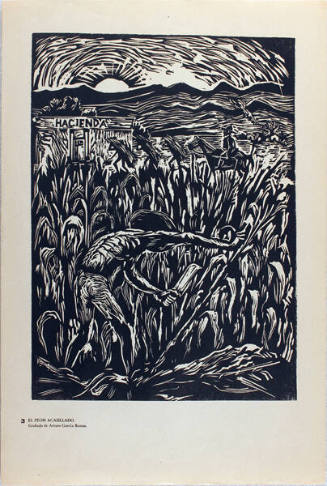 Plate 3: El peón acasillado (from the portfolio Estampas de la Revolución Mexicana)