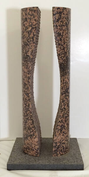 Jesús Moroles, Untitled, n.d., Texas pink granite, 27 3/8 × 13 1/8 × 13 in. Collection of the N…