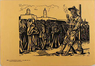 Plate 45:  La intervención Yanqui, 21 de abril de 1914 (from the portfolio Estampas de la Revolución Mexicana)