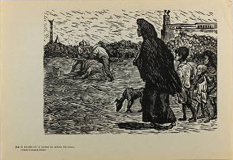 Plate 54:  El hambre en la Ciudad de México en 1914-15 (from the portfolio Estampas de la Revolución Mexicana)