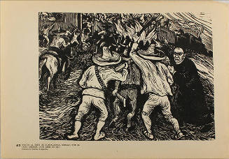 Plate 63:  Asalto al tren de Guadalajara dirigido por el cura Angulo, 13 de abril de 1927 ((from the portfolio Estampas de la Revolución Mexicana)