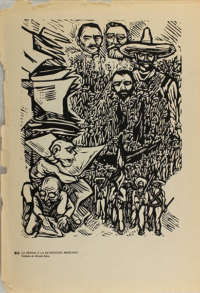 Plate 82: La prensa y la Revolución Mexicana (from the portfolio Estampas de la Revolución Mexicana)