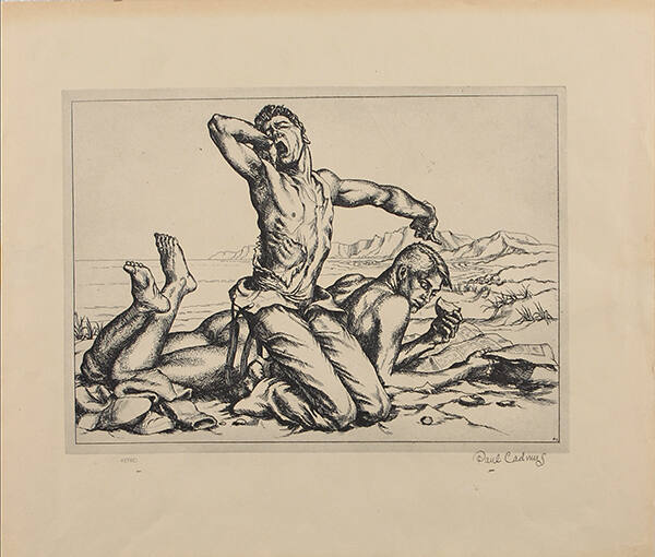 Two Boys on a Beach, no. 1