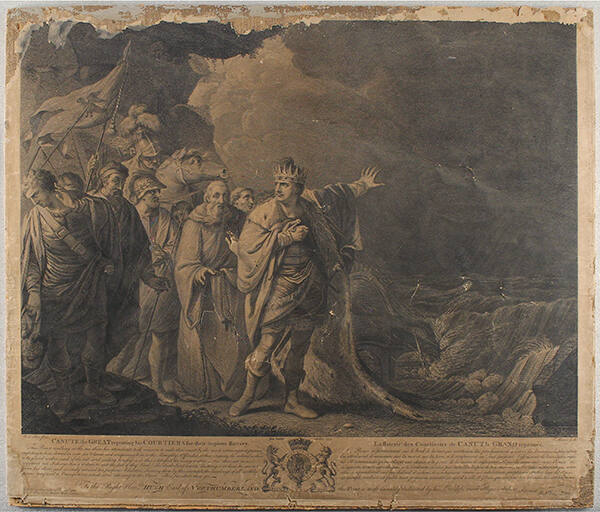 Canute the Great Reproving his Courtiers for their Impious Flattery