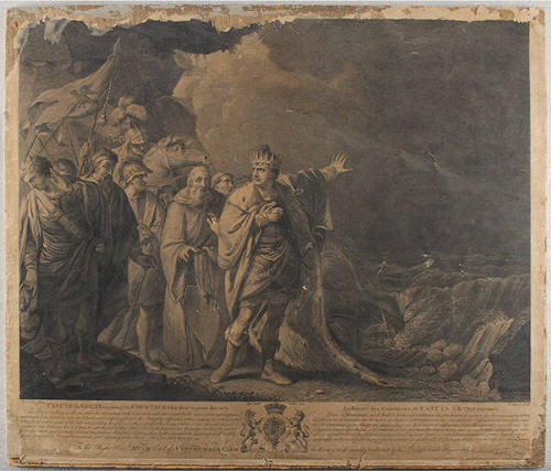 Canute the Great Reproving his Courtiers for their Impious Flattery