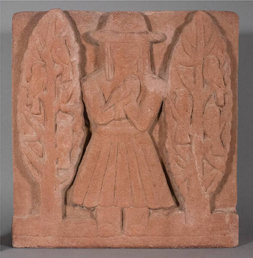 Untitled Keenstone Relief (Woman with Two Trees)