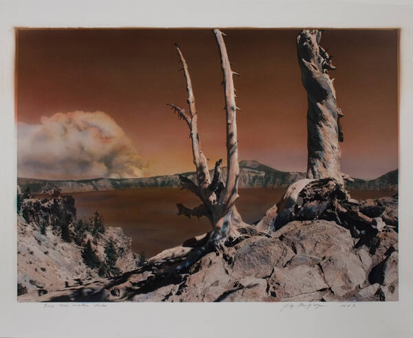 Fire at Crater Lake, Oregon