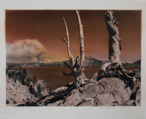 Fire at Crater Lake, Oregon