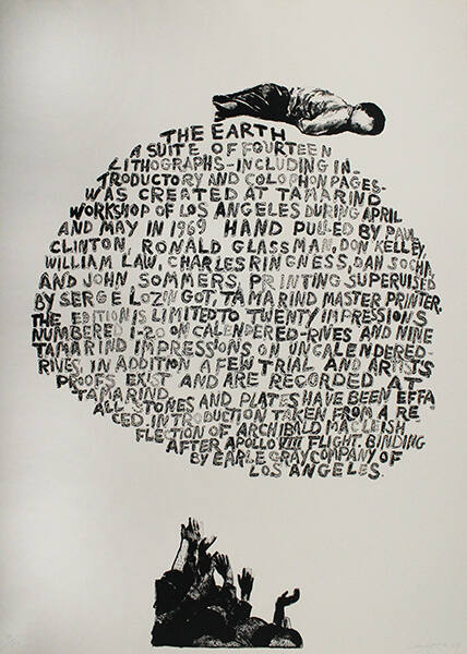 Untitled (Colophon Page) (The Earth 14) (from the series The Earth)