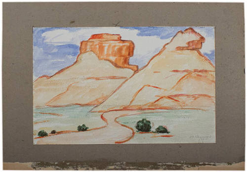 Untitled (Yellow and Orange Rock Formations)