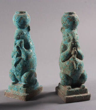 Eugenie F. Shonnard, Untitled (Squirrel Candleholders), n.d. Collection of the New Mexico Museu…