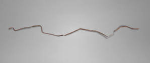 Carl Andre, 5 Steel Track Meander, 1971, rusted structural-steel channel tracks, 1/2 x 1 x 180 …