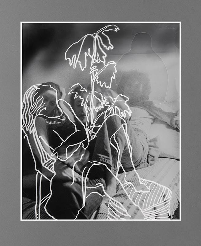 Self-portrait with Ross and Bonnie