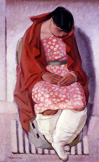 Victor Higgins, Sleeping Model, n.d., Oil on canvas, 37 11/16 x 23 in. Collection of the New Me…