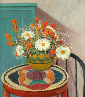 Victor Higgins, Indian Paint Brush, 1924-27, oil on canvas, 27 ¼ x 24 1/8 in. Collection of the…