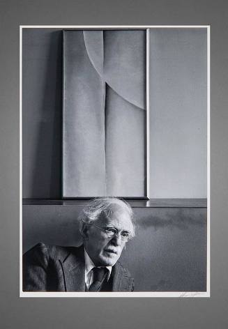 Alfred Stieglitz and Painting by Georgia O'Keeffe, at An American Place, New York City