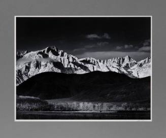 Winter Sunrise, Sierra Nevada, from Lone Pine, California