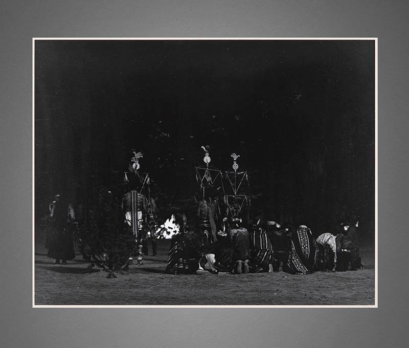 A Scene from a Navaho Fire Dance (from the Enduring Navaho series)