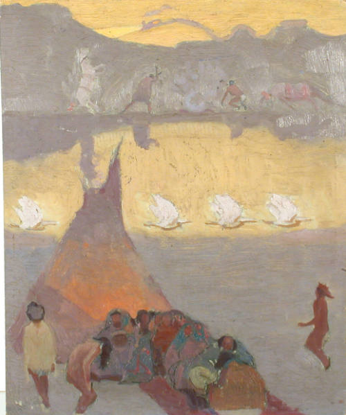 Untitled (scene with tipi)
