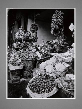 Untitled ( Grocer's display on sidewalk)