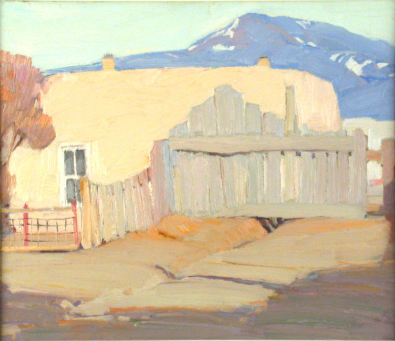 Untitled (Adobe House and Fence)