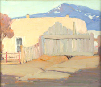 Untitled (Adobe House and Fence)