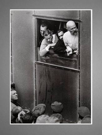 Maxim Gorky at the Moscow Train Station (With others)