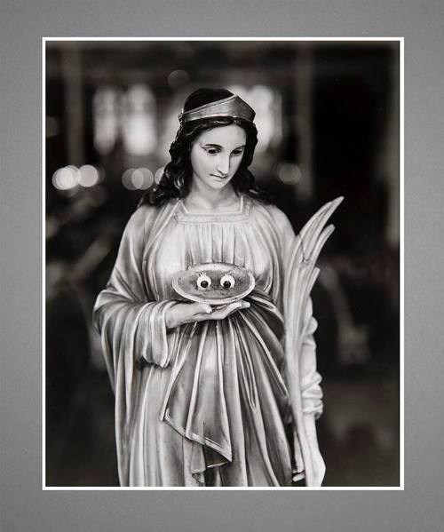Statue of St. Lucy with Eyeballs on Plate, Chicago