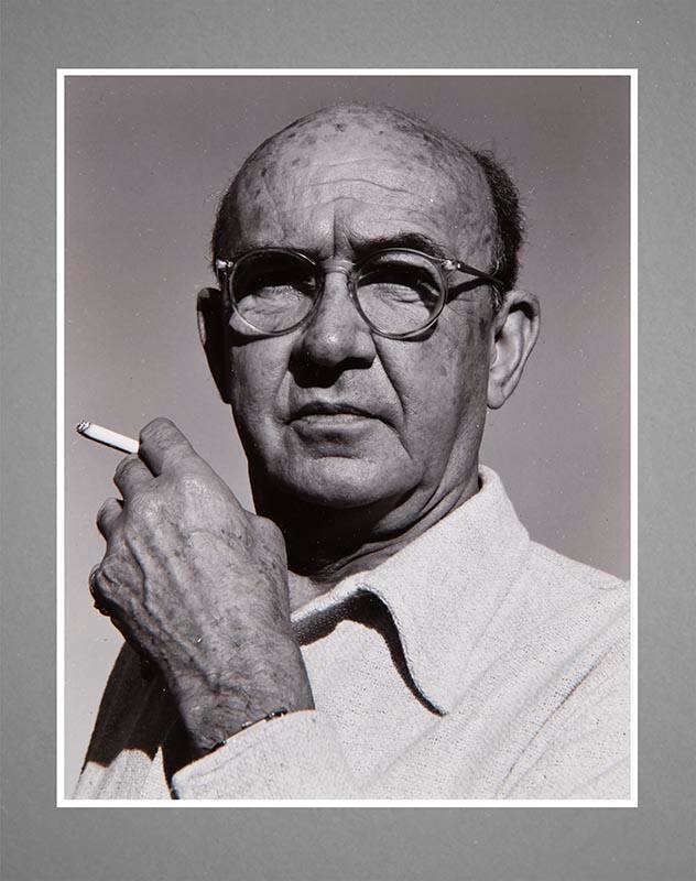 Silver gelatin print of Hal Bynner