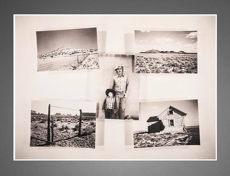 Composite toned gelatin silver prints- collage