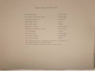 The Lowriders content page - letterpress on rag paper