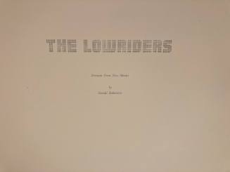 Letterpressed title page on rag paper for "The Lowriders: Portraits from New Mexico"  