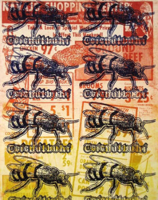 Monotype "Tsísnáłbáhí (Honey Bee)," by David-Alexander Hubbard Sloan