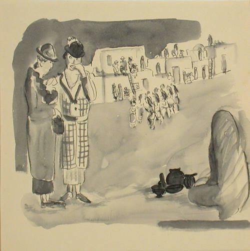 Gina Knee Brook, My Dear - It's a Fertility Dance!, n.d., watercolor and ink on wove paper, 12 …