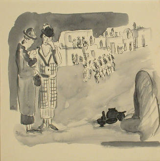 Gina Knee Brook, My Dear - It's a Fertility Dance!, n.d., watercolor and ink on wove paper, 12 …