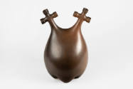 Pit-fired foraged clay vessel by Jamie Porter Lara, "LDS-MHB-DCMR-1219E-01," 2019