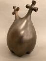 Pit-fired foraged clay vessel by Jamie Porter Lara, "LDS-MHB-DCMR-1219E-01," 2019-- side view