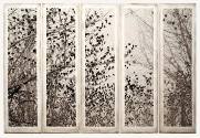 Five carbon pigment prints on aluminum with acrylic and pigment by Michael P. Berman, "Janos Bi…
