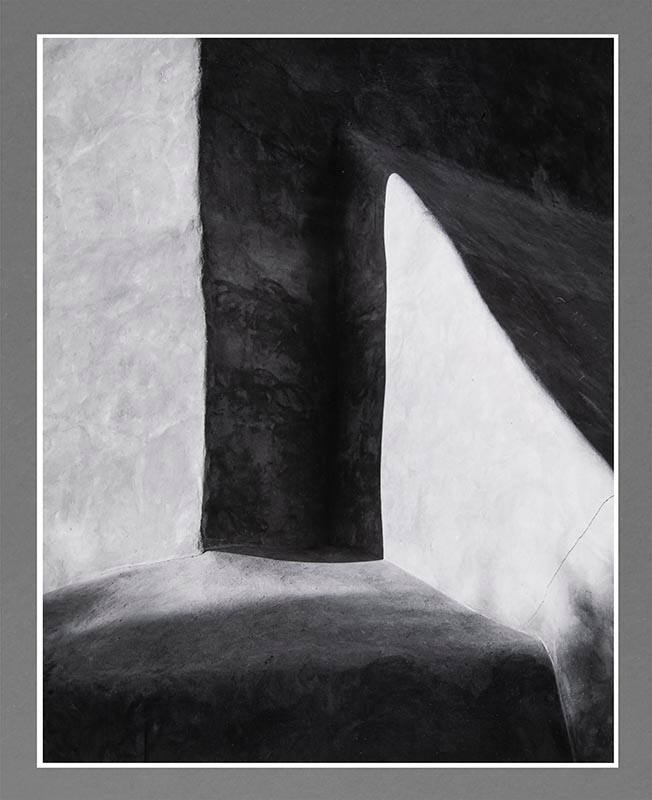 Gelatin silver print by Allen E. Carter, “Church, Ranchos De Taos - Sunrise #3,” n.d 