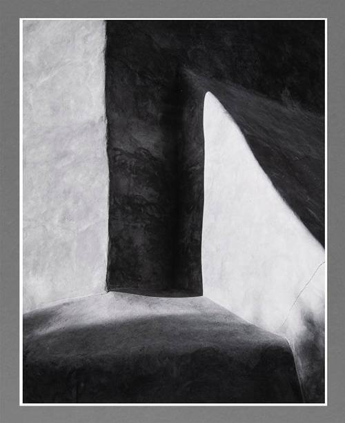 Gelatin silver print by Allen E. Carter, “Church, Ranchos De Taos - Sunrise #3,” n.d 