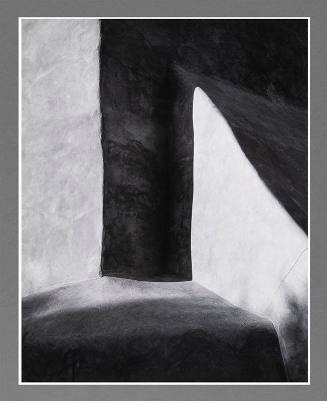 Gelatin silver print by Allen E. Carter, “Church, Ranchos De Taos - Sunrise #3,” n.d 