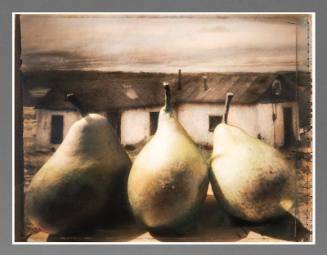 Gelatin silver print with oil by Marilyn Conway, “September in Chilili,” 1996 
