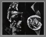 Gelatin silver print by Carl Chiarenza, “Peace Warrior (Samurai) 500,” 2003 